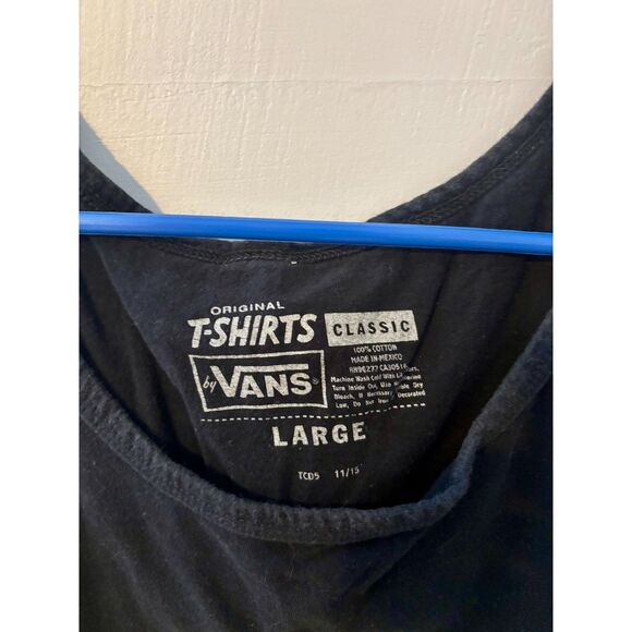 Vans South Beach Tank Top Men’s Large Black Graphic Tee 100% Cotton - Picture 3 of 3